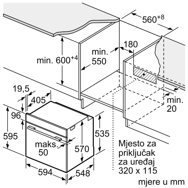 Ugradbena pećnica Bosch HBA573BB1 sema za ugradnju 01